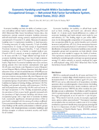 Economic Hardship and Health Within Sociodemographic and Occupational Groups  Behavioral Risk Factor Surveillance System United States 20222023