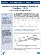 Changes in Cesarean Delivery Rates by Gestational Age United States 19962011