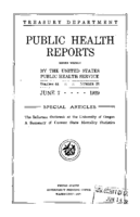 Public Health Reports  v 44 no 23  cover