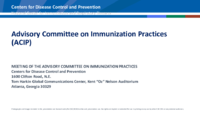 Advisory Committee on Immunization Practices ACIP June 2627 2019  welcome  introductions