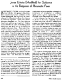 Jones criteria modified for guidance in the diagnosis of rheumatic fever