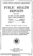 Public Health Reports  v 50 no 23  cover
