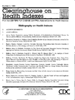 Bibliography on Health Indexes Number 2 1990