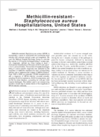 MethicillinresistantStaphylococcus aureus Hospitalizations United States