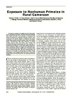 Exposure to Nonhuman Primates in Rural Cameroon