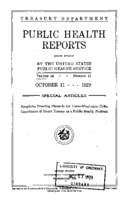 Public Health Reports  v 44 no 41  cover