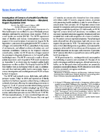Investigation of Contacts of a Health Care Worker Who Worked While Ill with Pertussis  Maryland AugustSeptember 2014