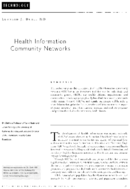 Health Information Community Networks