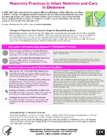 Maternity Practices in Infant Nutrition and Care mPINC in Delaware 2010