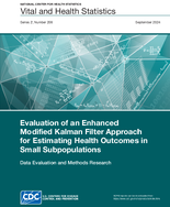 Evaluation of an Enhanced Modified Kalman Filter Approach for Estimating Health Outcomes in Small Subpopulations