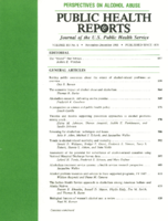 Public Health Reports  v 103  no 6  cover