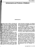 Achievements And Problems Of Medicaid