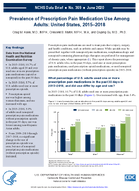 Prevalence of prescription pain medication use among adults United States 20152018