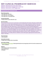 HIV CLINICAL PHARMACIST SERVICES