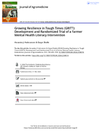 Growing Resilience in Tough Times GRITT Development and Randomized Trial of a Farmer Mental Health Literacy Intervention