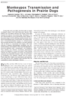 Monkeypox Transmission and Pathogenesis in Prairie Dogs