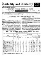 Morbidity and Mortality Weekly Report For release February 20 1959 Vol 8 No 6