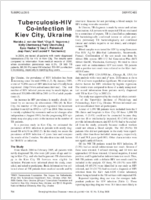 TuberculosisHIV Coinfection in Kiev City Ukraine