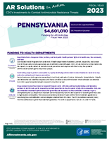 CDCs Investments to Combat Antibiotic Resistance Threats Pennsylvania Fiscal Year 2023