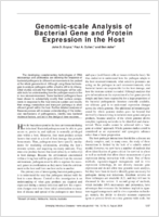 Genomicscale Analysis of Bacterial Gene and Protein Expression in the Host