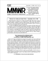 MMWR Morbidity and Mortality Weekly Report Vol 47 No 35 September 11 1998