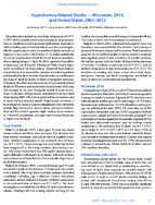 HypothermiaRelated Deaths  Wisconsin 2014 and United States 20032013