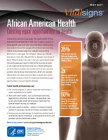 African American Health Creating Equal Opportunities for Health CDC Vital Signs 5022017