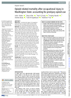 OpioidRelated Mortality After Occupational Injury in Washington State Accounting for Preinjury Opioid Use
