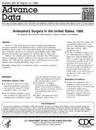 Ambulatory Surgery in the United States 1996