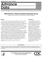 1998 Summary National Hospital Discharge Survey