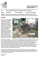Farmer killed when large round bale tumbled from forks in loader bucket