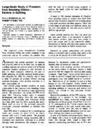 Largescale study of freedom from smoking clinicsfactors in quitting