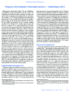 Progress in Immunization Information Systems  United States 2012