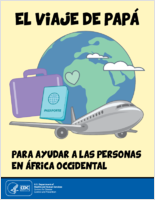 El viaje de pap para ayudar a las personas en frica Occidental colorear y libro de actividades