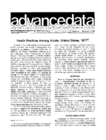 Health Practices Among Adults United States 1977