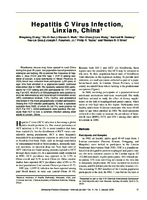Hepatitis C Virus Infection Linxian China1