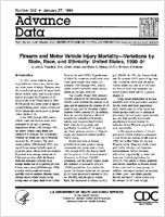 Firearm and Motor Vehicle Injury MortalityVariations by State Race and Ethnicity United States 199091