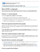How COVID19 Spreads May 22 2020
