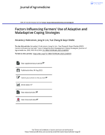 Factors Influencing Farmers Use of Adaptive and Maladaptive Coping Strategies