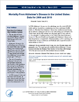 Mortality from Alzheimers disease in the United States data for 2000 and 2010