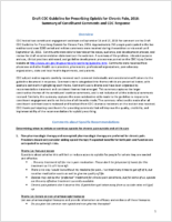 Draft CDC guideline for prescribing opioids for chronic pain 2016  summary of constituent comments and CDC response