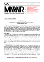 Morbidity and Mortality Weekly Report MMWR July 16 1993  Vol 42  No 27