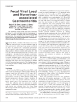 Fecal Viral Load and Norovirusassociated Gastroenteritis