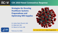 CDC 2019 novel coronavirus response  Strategies for ensuring healthcare systems preparedness and optimizing N95 supplies