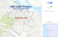 500 Cities Project Local Data for Better Health 2014 Antioch CA
