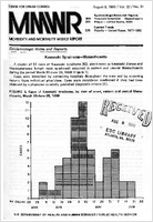 Morbidity and Mortality Weekly Report MMWR August 8 1980  Vol 29  No 31