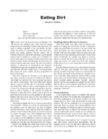 Eating Dirt