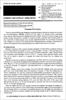 MMWR Morbidity and Mortality Weekly Report May 7 1982  Vol 31  No 17