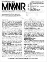 MMWR Morbidity and Mortality Weekly Report December 31 1976  Vol 25  No 51