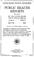 Public Health Reports  v 51 no 22  cover